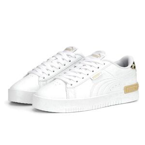 Puma White and Gold SoftFoam+ Sneakers